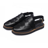 Brooklyn - Men's Oxblood Box Leather High Shine Sandal - LS-1